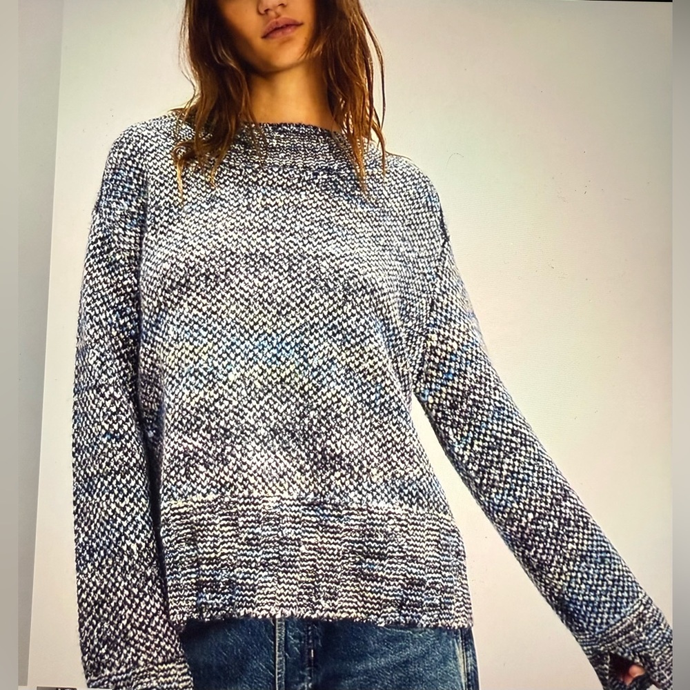 Free People Cotton Candy Crew Neck Sweater - Picture 2 of 8